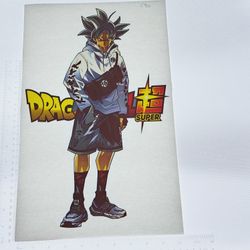 Iron On Heat Transfer  Good For T-shirts Sweaters Jackets T Shirt Design Size Is About 16x10 Dragon Ball Z #546