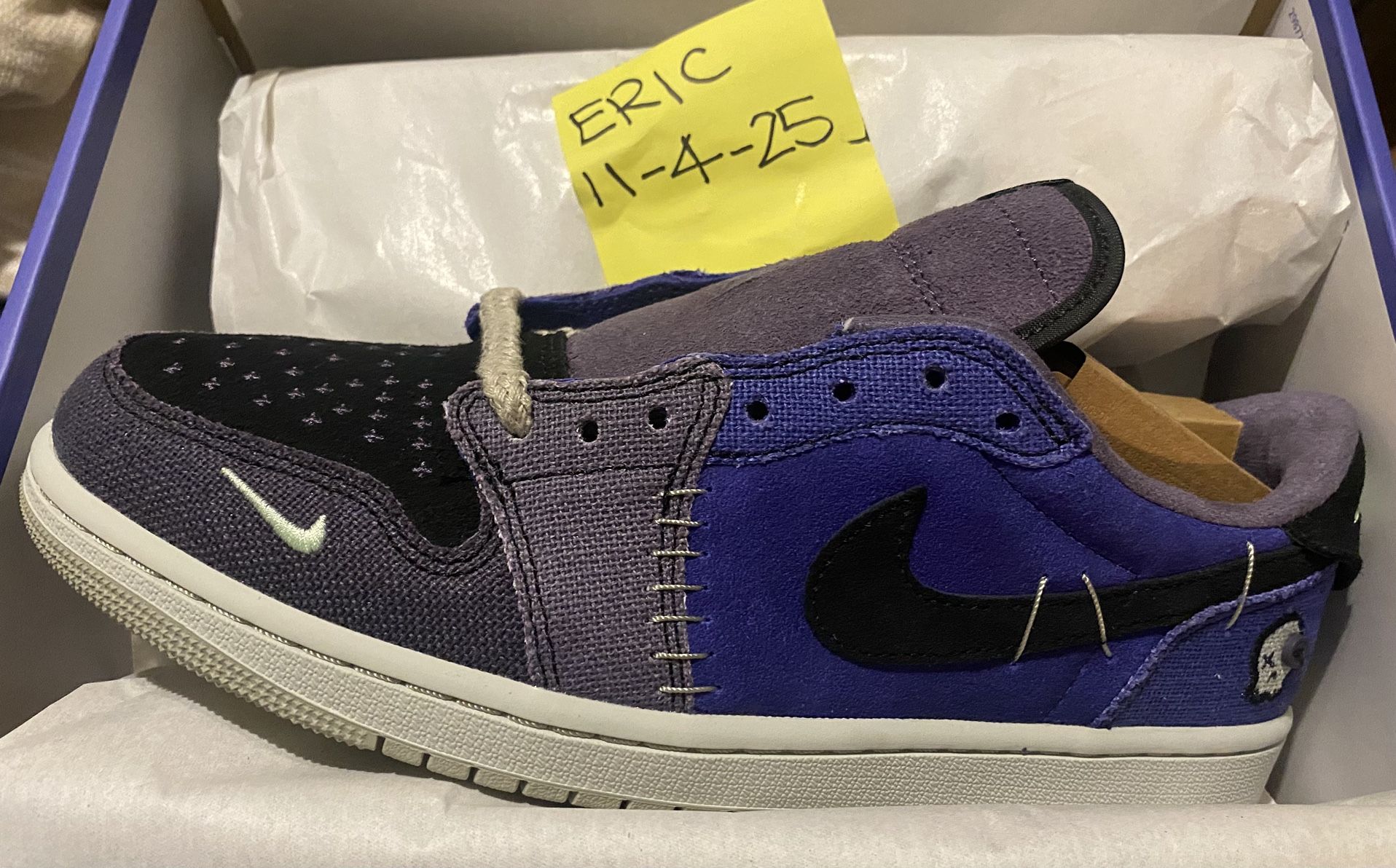 Nike Air Jordan 1 Retro Low OG Voodoo Alternate Zion Williamson size US 10 PURCHASED FROM SNKRS APP