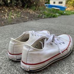 White Low Top Converse 