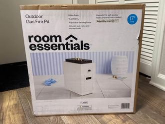 Brand New Room Essentials Outdoor Gas Fire Pit – Sealed Box