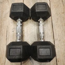 2 20lbs Dumbbells 