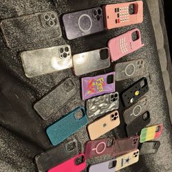 23 iPhone 14 Pro Max cases all like new eight dollars each or 60 for all I paid way more for all of them