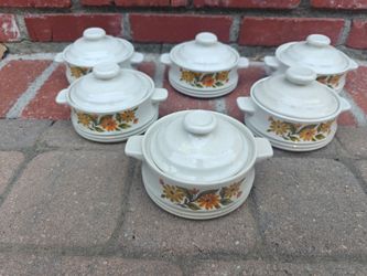 Vintage Capri Bake Serve n Store Individual Crocks