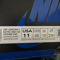 Air Jordan 1 Retro High OG Size 11