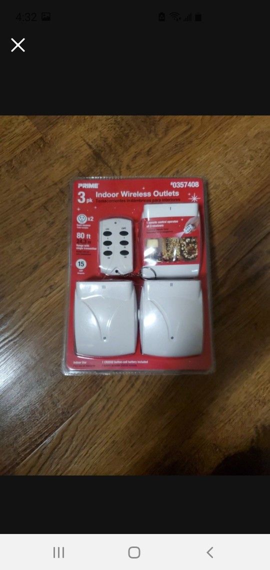 Prime Remote Control Power Strip - 3 Wireless Receivers