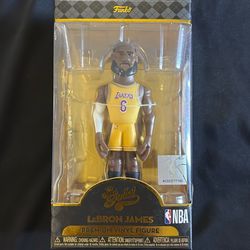 LEBRON JAMES  #6 FUNKO Vinyl Figure Gold Collectible LAKERS NBA