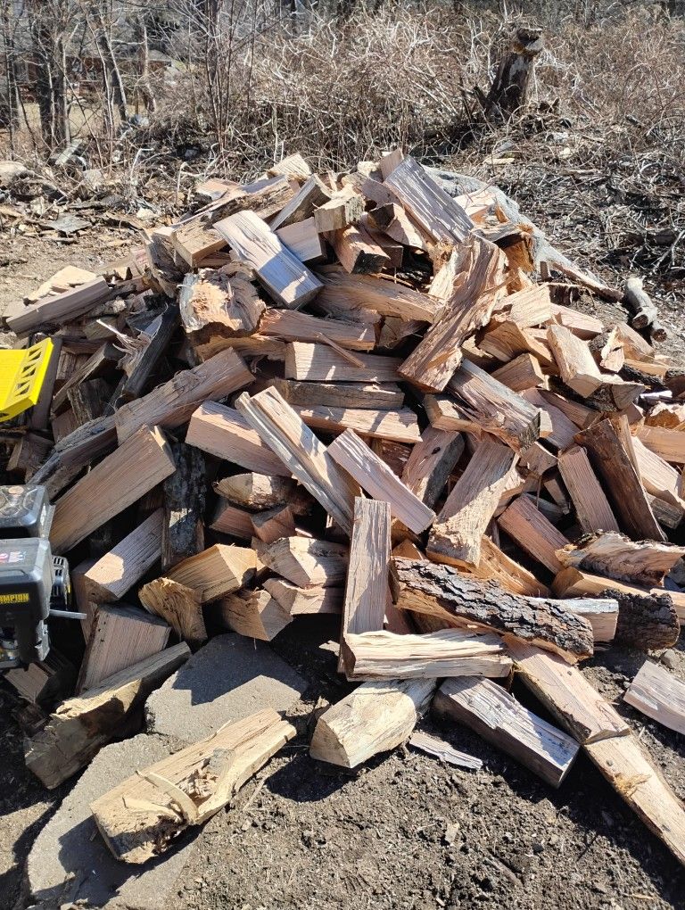 Seasoned Red Oak Firewood Logs