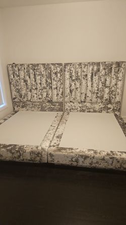 2 custom made queen size beds with frame