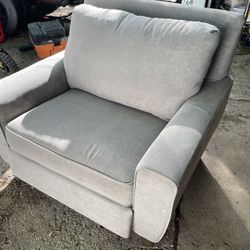 Gray Power Recliner Chair