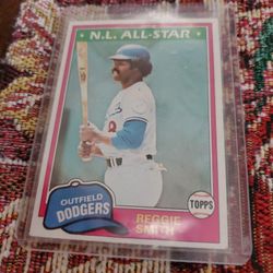 Los Angeles Dodgers Reggie Smith Bill Russell Baseball Cards Lot 