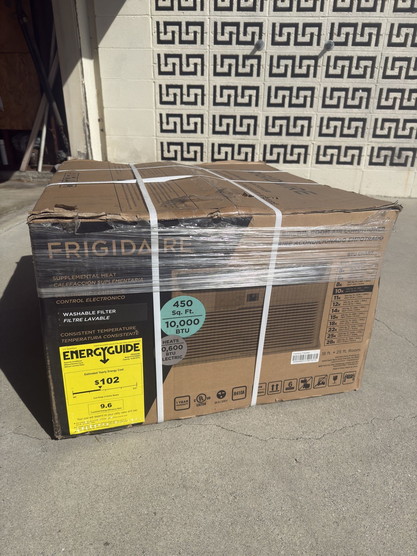 Frigidaire 10000 BTU Built-In Room Air Conditioner