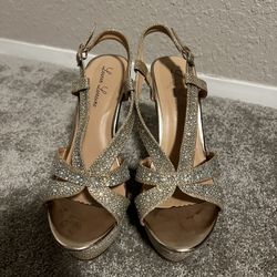 High Heel Sparkle Wedges 