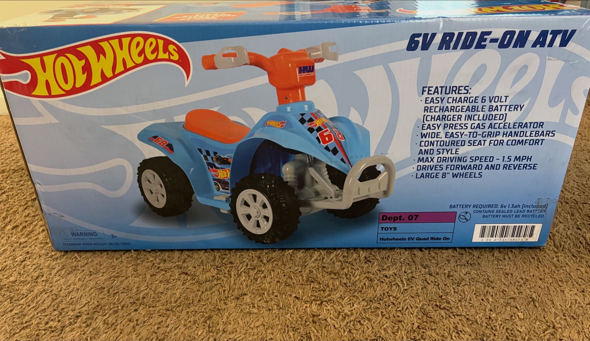 Hot Wheels Ride On ATV