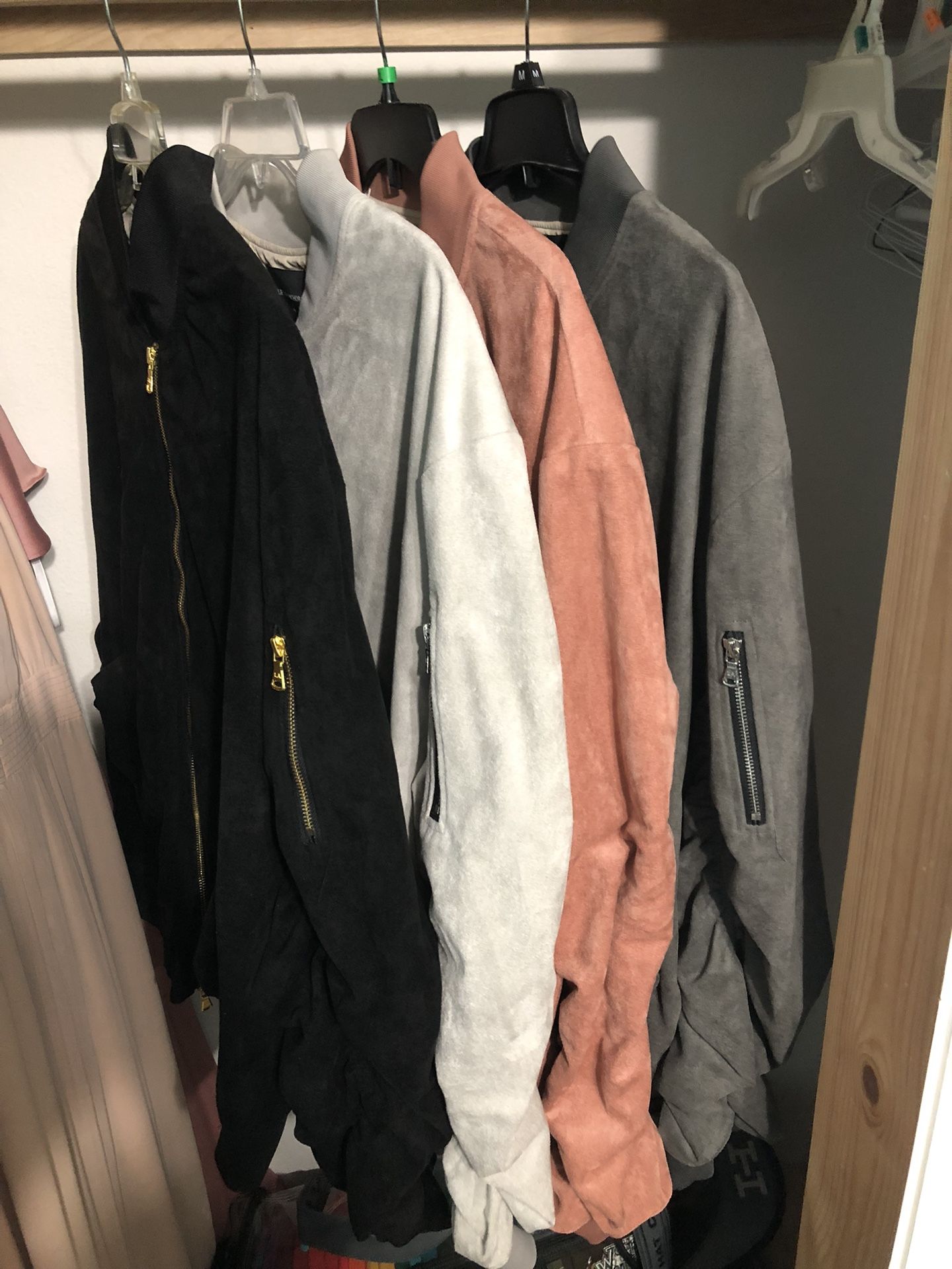 ‘Lifted Anchors’ Suede Bird Bomber Jackets 2XL