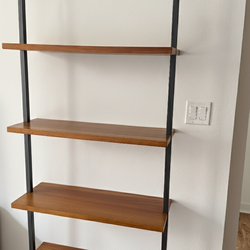 CB2 Wooden Wall Book Shelves