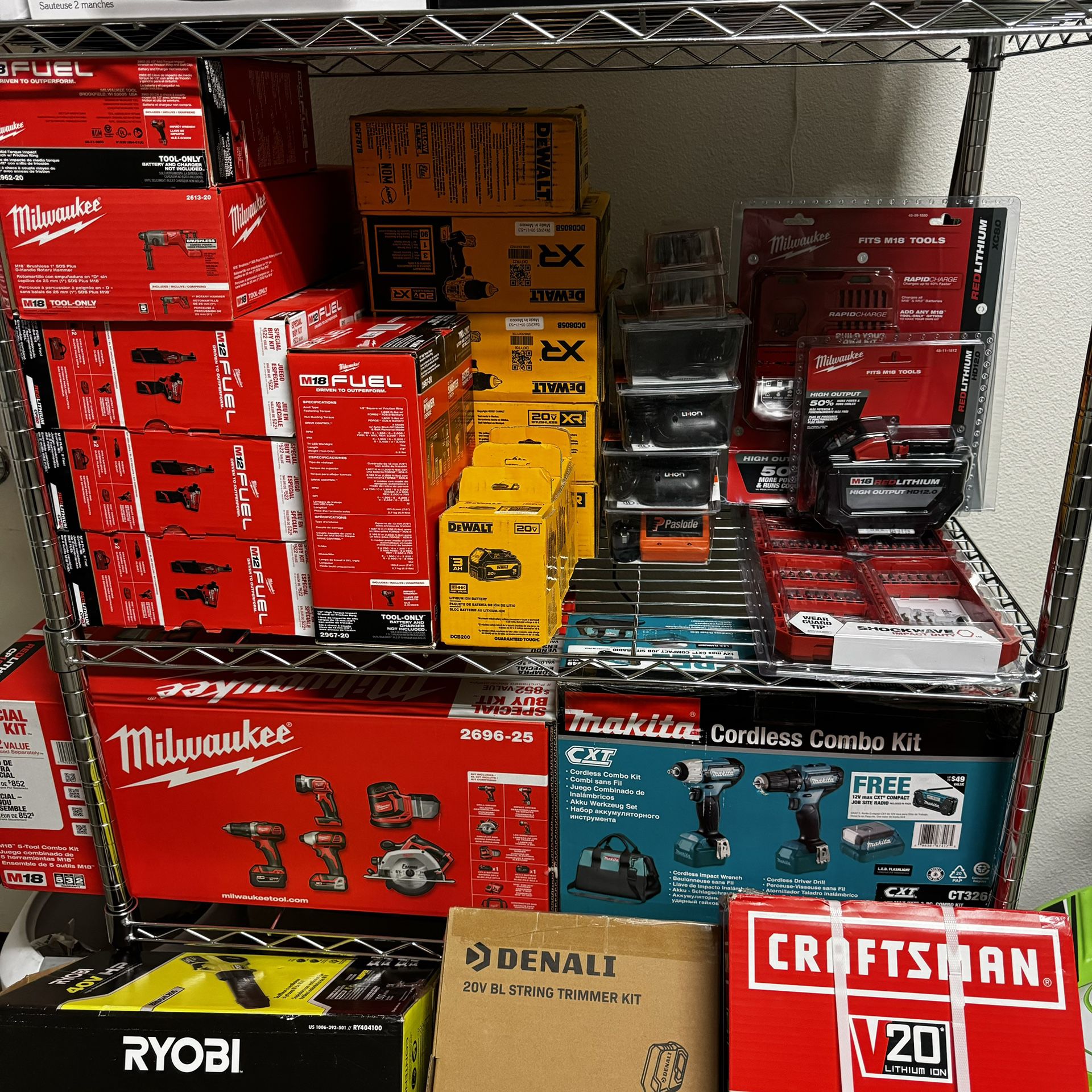 Power Tools and Accessories - Milwaukee, Dewalt, Craftsman, Makita - ‼️Discounted Prices‼️