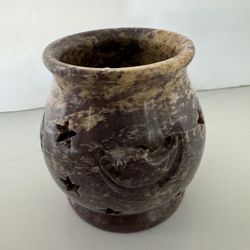 Soap Stone, Tea, Light Star/Moon Candle Holder
