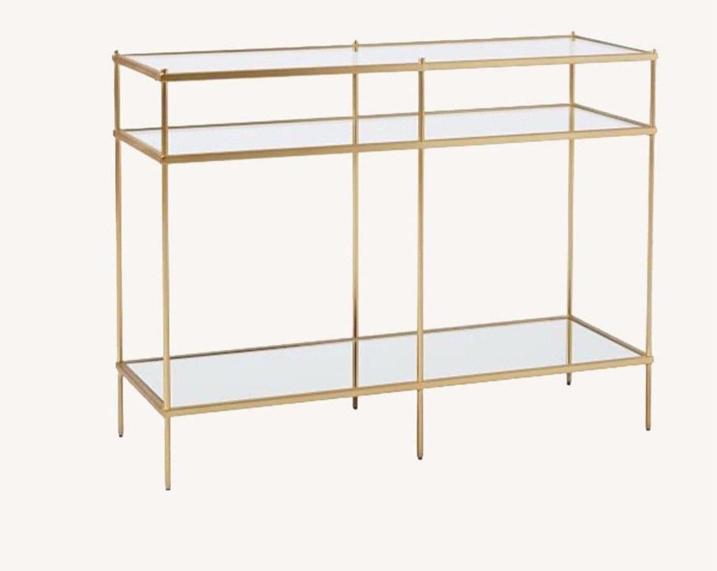 West Elm Brass Console