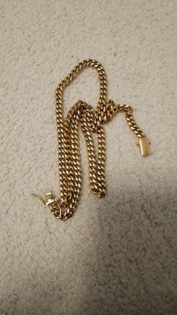 14k Cuban Link Gold Plated