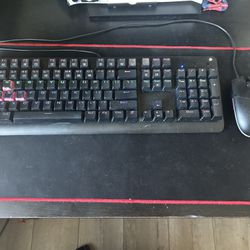 Keyboard, Mouse, And Mouse Pad (gaming)
