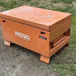 Ridged Metal Tool Box