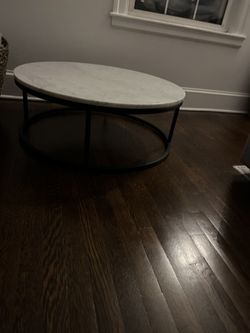 CB2 Marble Coffee Table