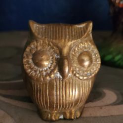 Owl Solid Brass