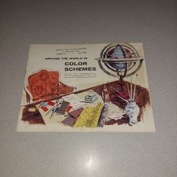 EXTREMELY RARE VINTAGE 1960 AROUND THE WORLD IN COLOR SCHEMES PROMOTIONAL PAMPHLET 