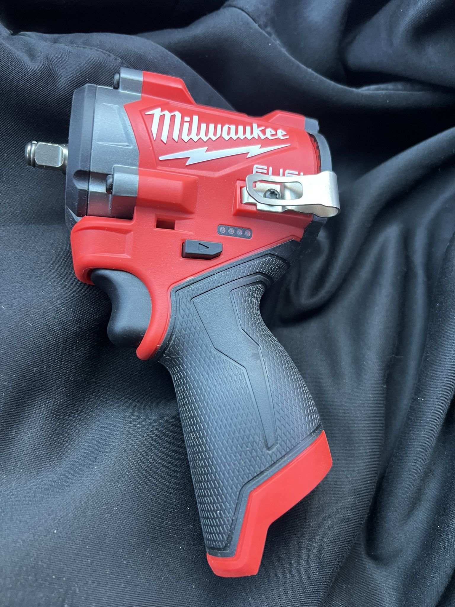 Milwaukee M12 FUEL 12V Lithium-Ion Brushless Cordless Stubby 3/8 in. Impact Wrench (Tool-Only)
