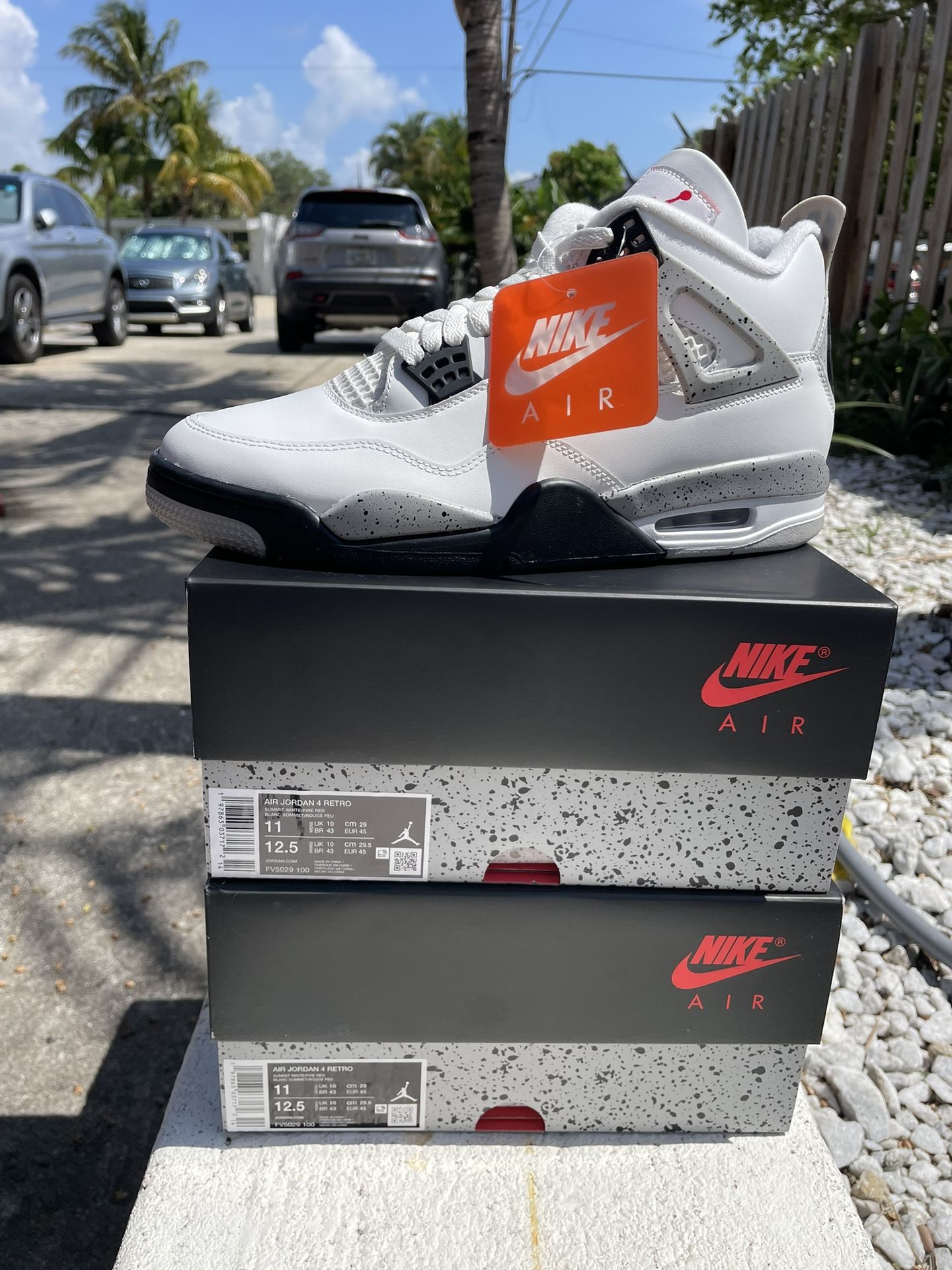 Jordan 4 White Cement