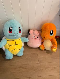Giant Pokémon plushies