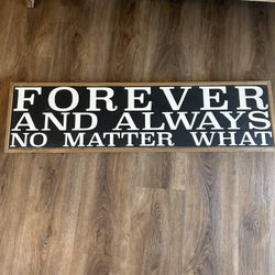 Decorative Wood sign
