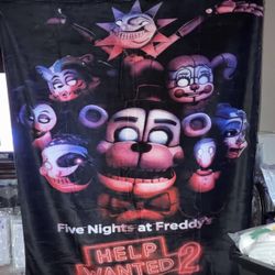 Five Nights At Freddy Blanket 