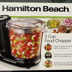 BRAND NEW FACTORY SEALED Hamilton Beach  3 Cup Capacity Food Chopper