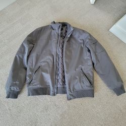 Banana Republic Large Grey Bomber Jacket