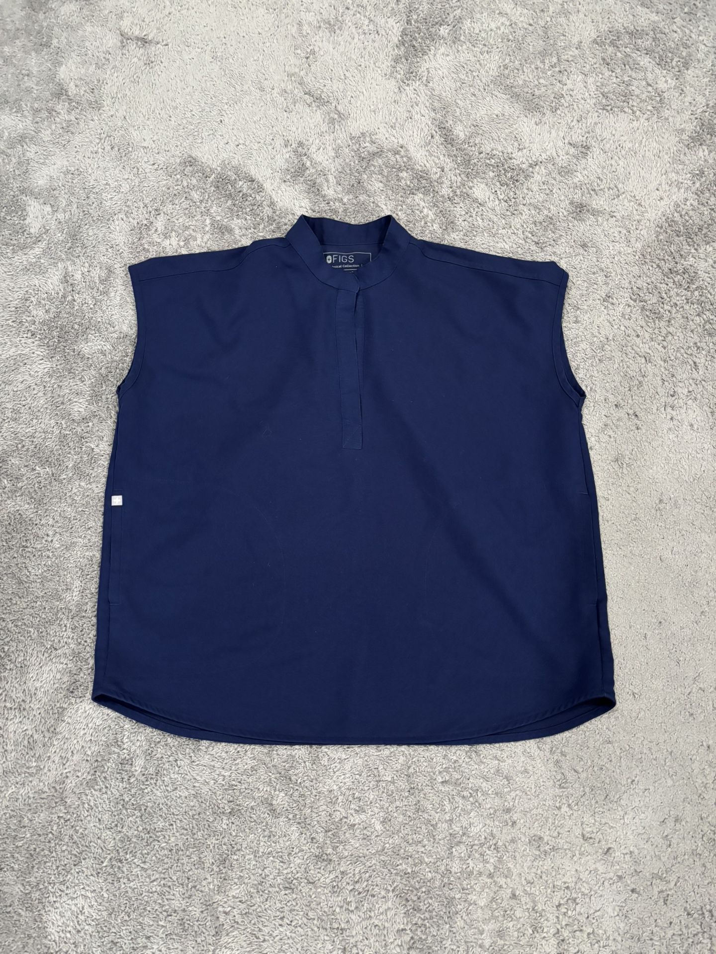 Medium FIGS Navy Blue Scrub Top