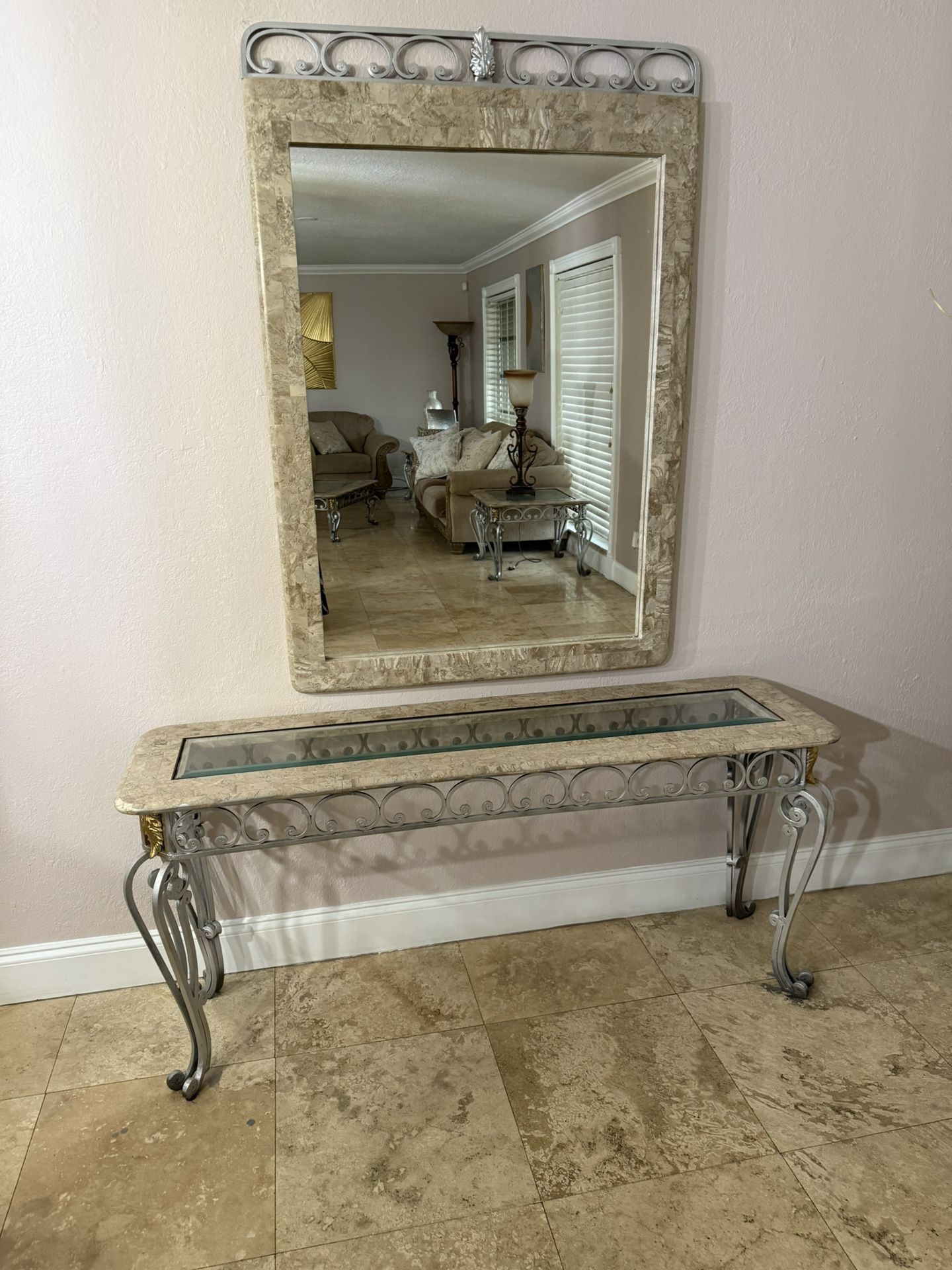 TABLES AND MIRROR FOR SALE