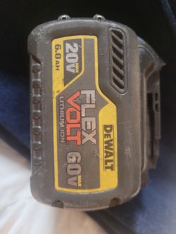 DeWalt FlexVolt 20V/60V Max Lithium-Ion 6.0 Ah battery pack