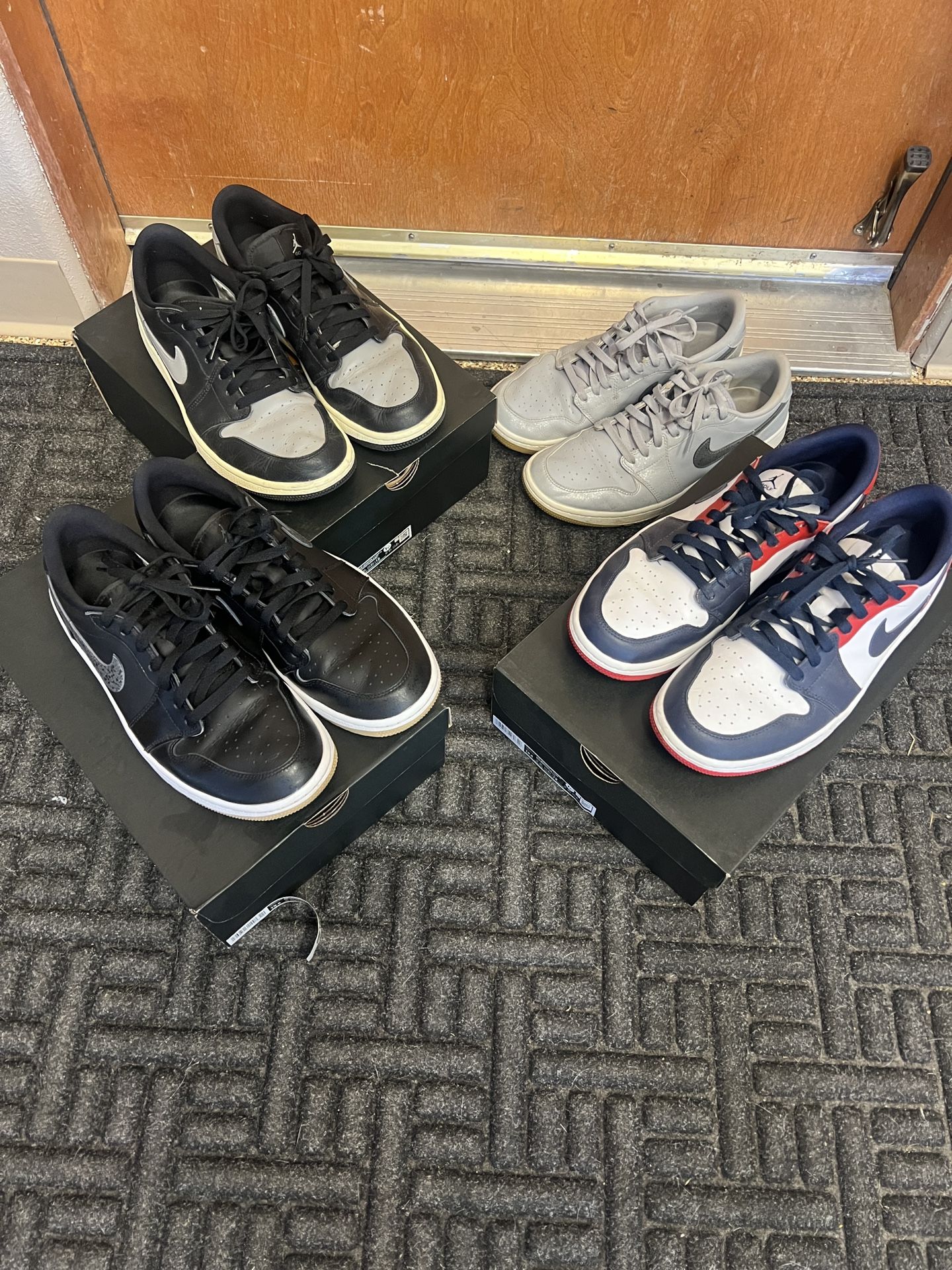 Nike Air Jordan 1 Low Golf Shoes 3 Pairs Size 10.5