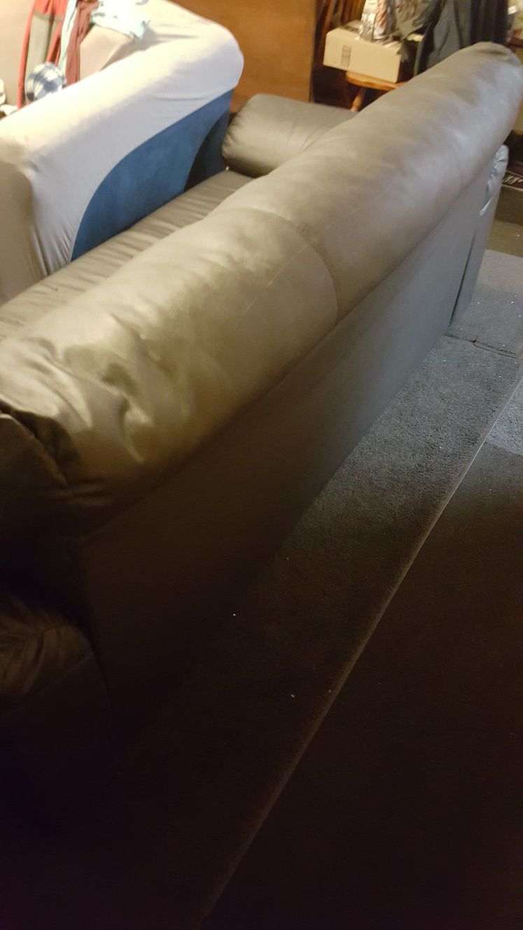 Black used couch