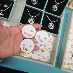 Natural Dominican Larimar Earrings Sterling Silver