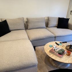 CB2 Lumis sectional Grey 