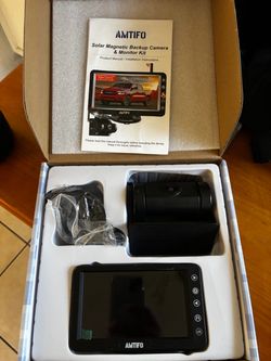 Amtifo Solar Magnetic Backup Camera & Monitor Kit