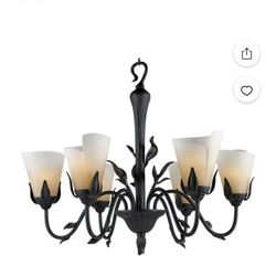 Quoizel bronze Yuma chandelier