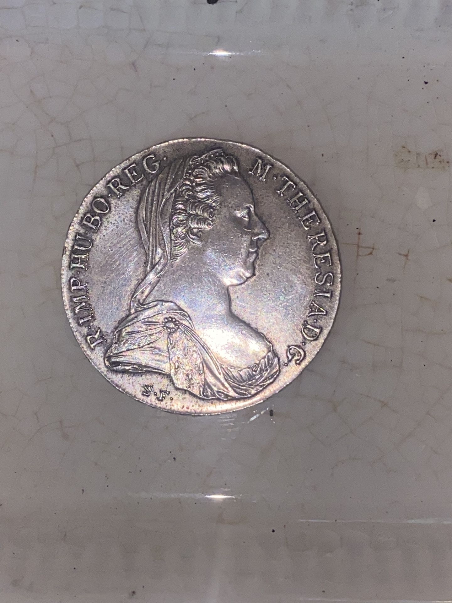 Austria 1780 S.F. 1 thaler silver coin Maria Theresia - Very rare