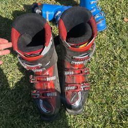 Red Solomon Ski Boots 