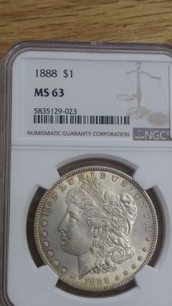 MS63 1888 SILVER Morgan dollar Beauty