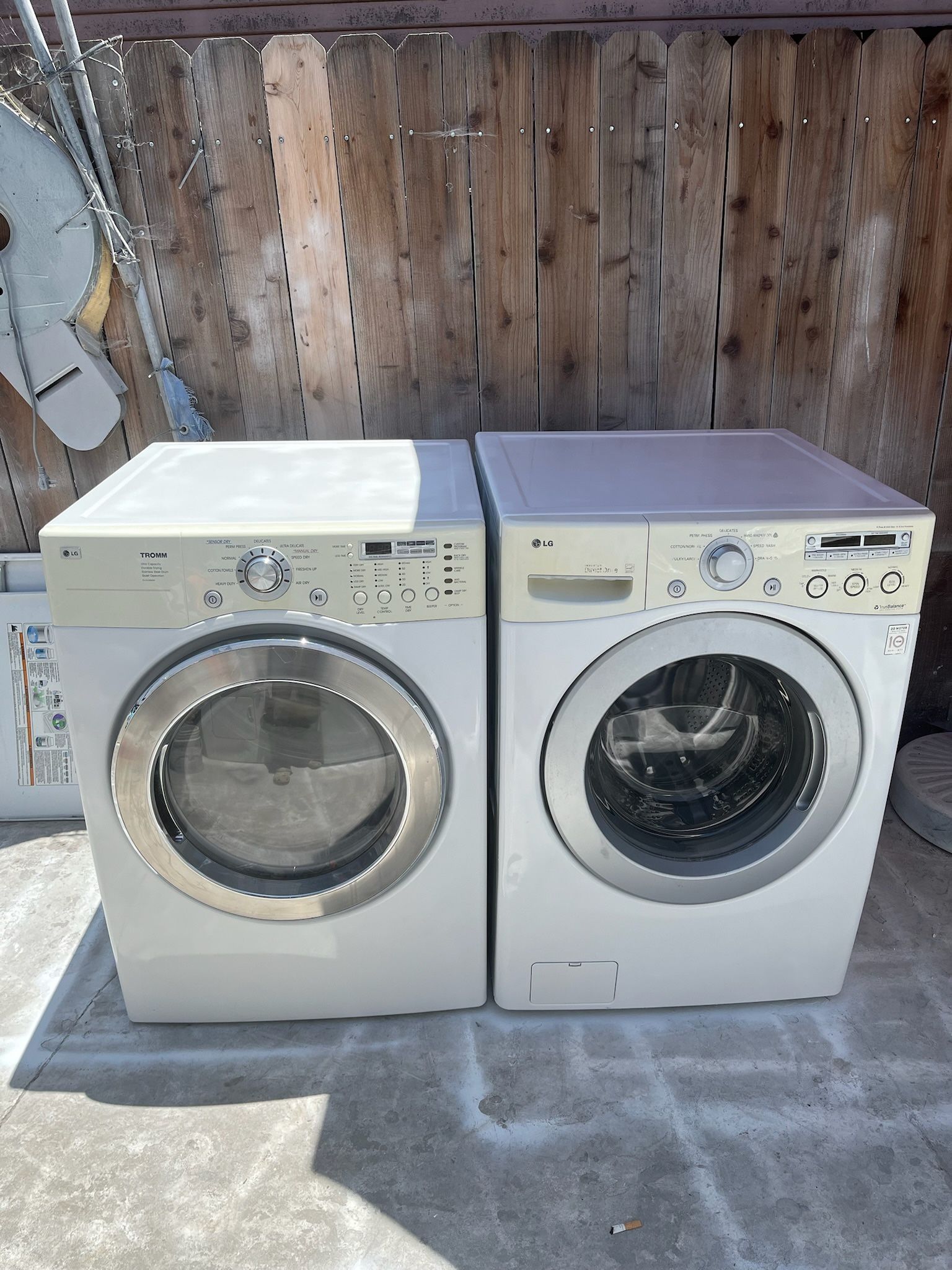 Used LG Washer and Gas Dryer with Warranty Front Load