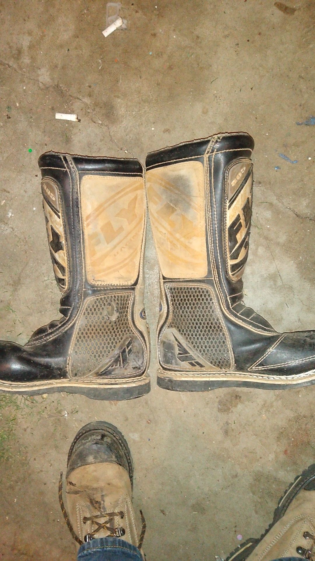 Motorcycle size 10 riding boots made by fly racing manufacturingfly$35