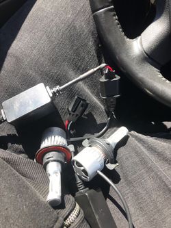 H13 led dual beam headlights /anti flicker cable